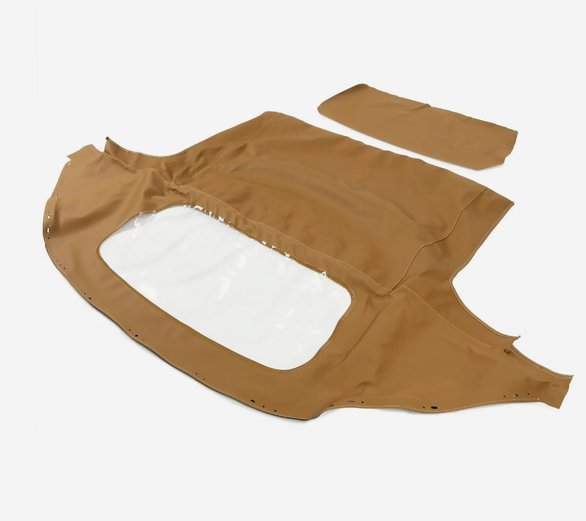Mazda Miata MX-5 NA/NB Convertible Soft Top 1990–2005 – Beige Sailcloth Vinyl w/ Clear Window (No Rain Rail)