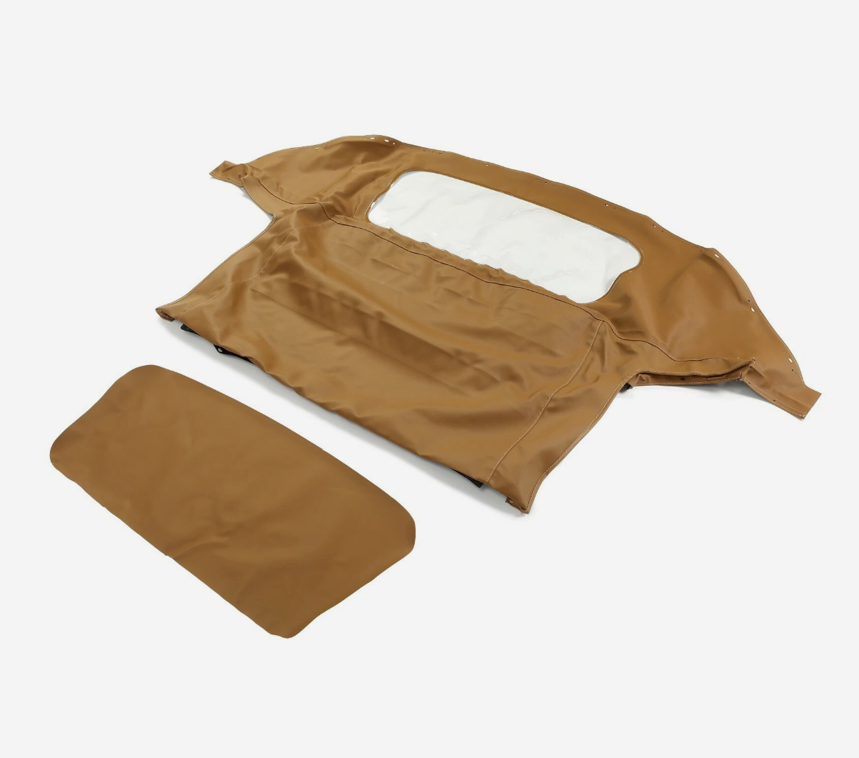 Mazda Miata MX-5 NA/NB Convertible Soft Top 1990–2005 – Beige Sailcloth Vinyl w/ Clear Window (No Rain Rail)